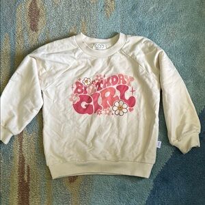 Birthday Girl Cream Sweatshirt